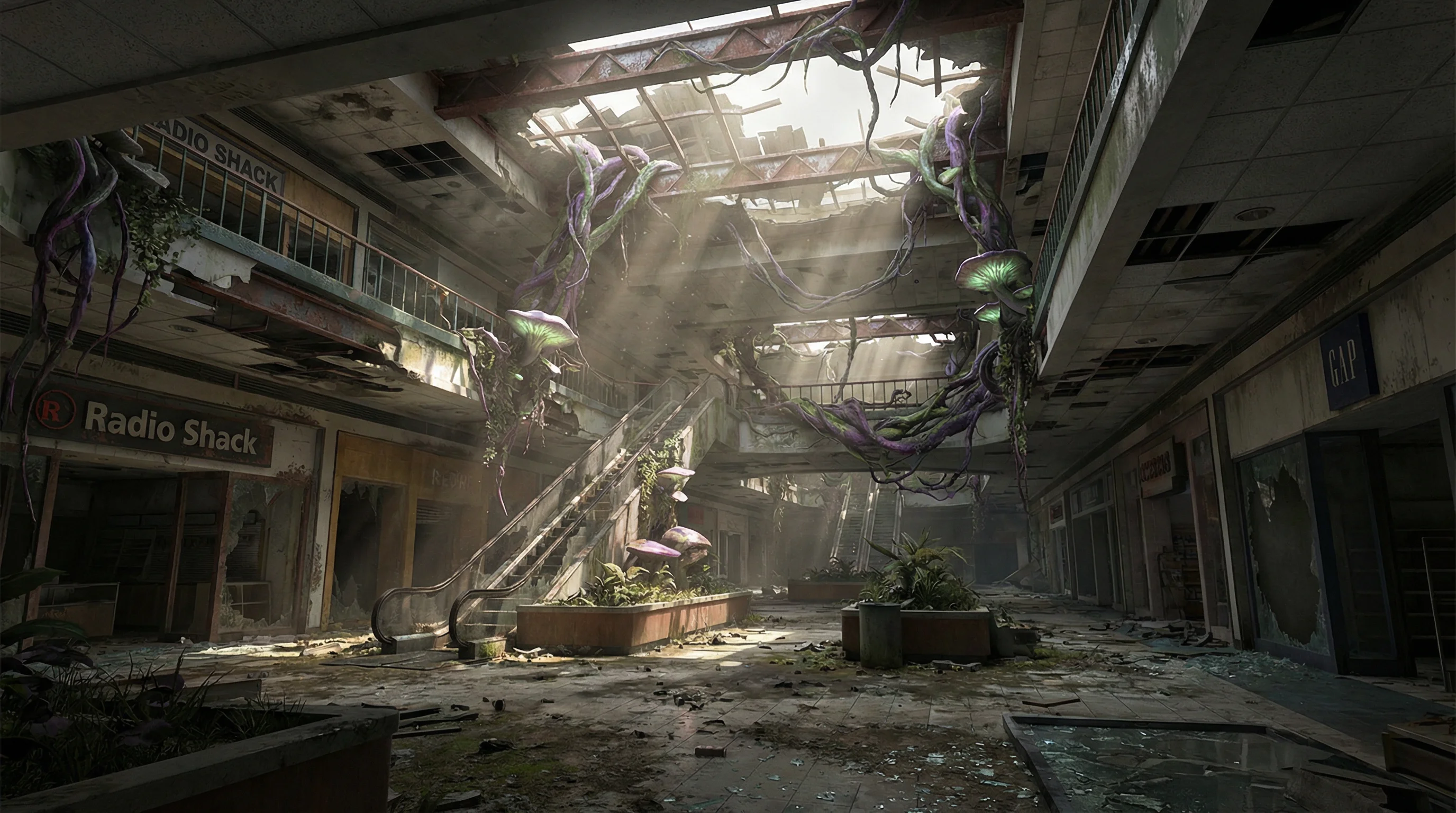 废弃商场探索记录，pg平台 拾荒路线